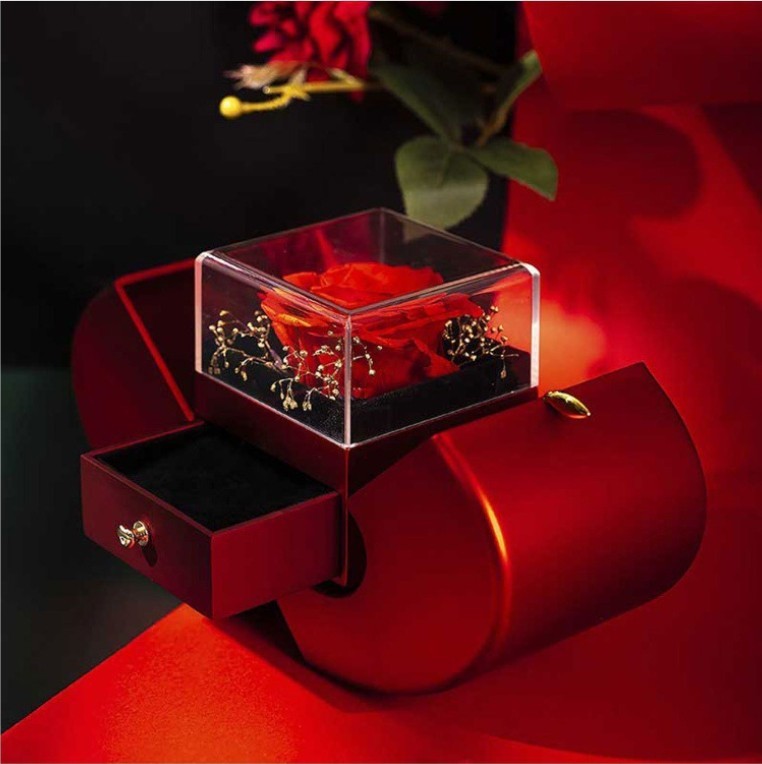 Eternal Rose Jewelry Box: Perfect Gift for Her!