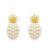 Radiant Ocean: Pineapple Starfish Pearl Earrings