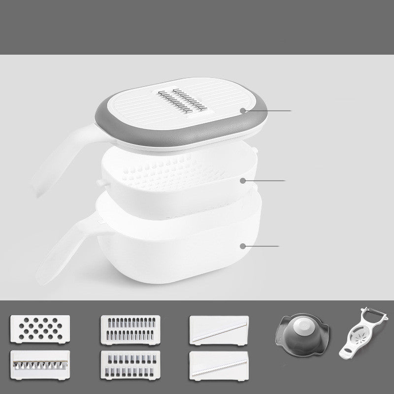 Versatile Slicer & Grater for Sleek Kitchens