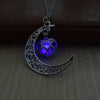 Glimmering Silver-Plated Chain Necklaces with Radiant Pendants