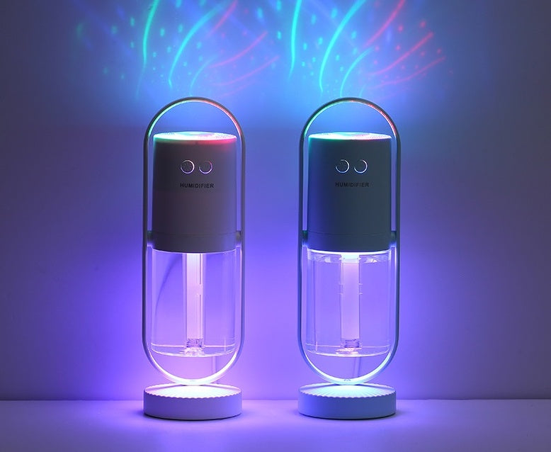 Enchanting Mist: USB Humidifier with Projection Lights