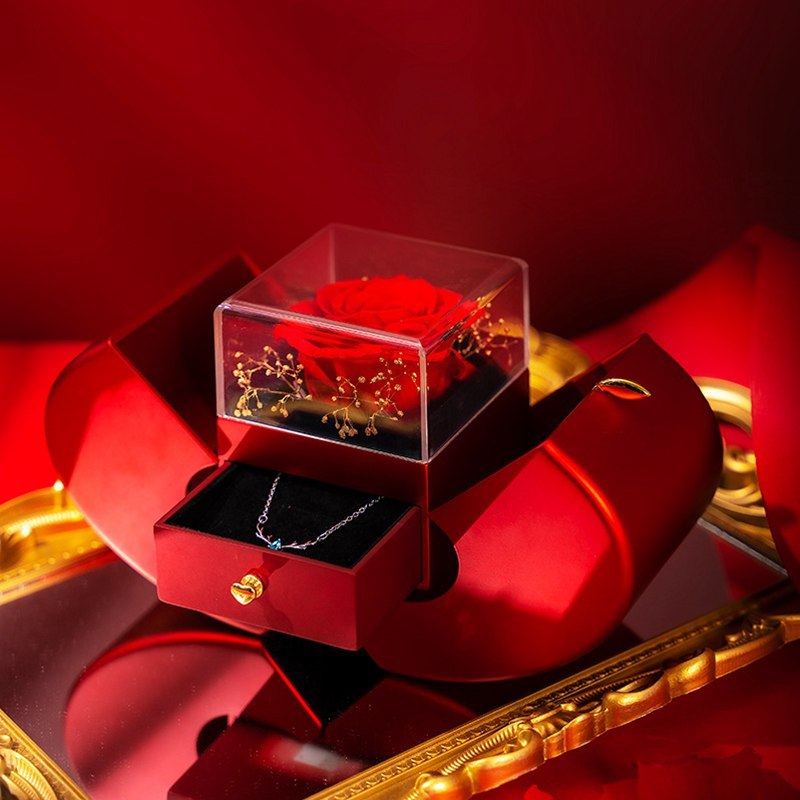 Eternal Rose Jewelry Box: Perfect Gift for Her!