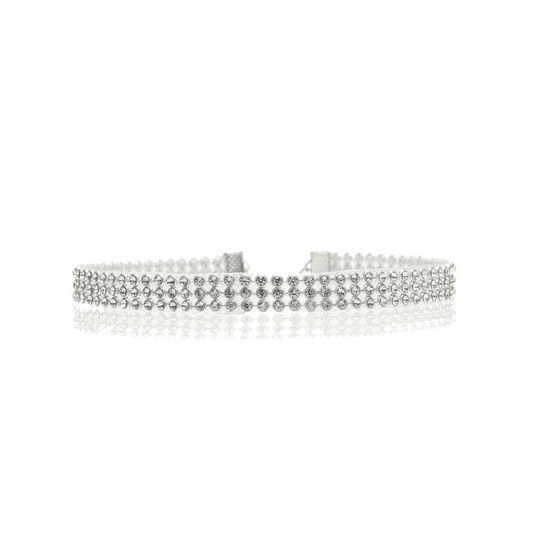 Dazzling Crystal Choker: Elegant Wedding Jewelry for Women