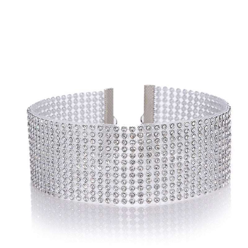 Dazzling Crystal Choker: Elegant Wedding Jewelry for Women