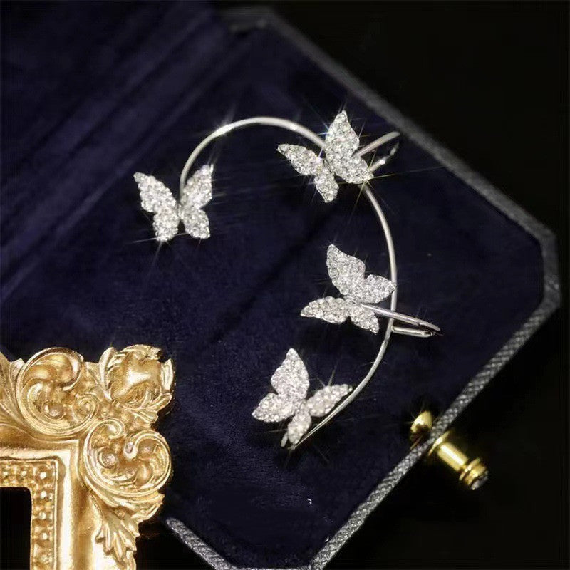 Chic Butterfly Ear Jewelry: Clips & Hooks Galore!