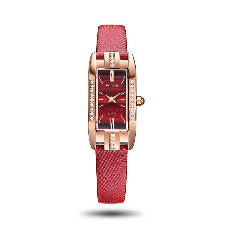 Luxury Diamond Rectangle Watch